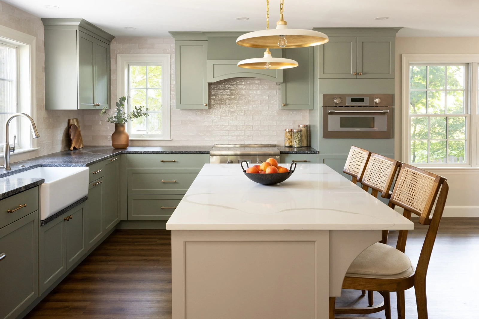 Transitional Farmhouse Kitchen Remodel by Lee Kimball | Design & Build project photo 2